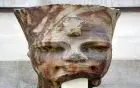 Amenhotep III head Luxor Museum — 2.5 metres high, one of the great portraits in ancient art